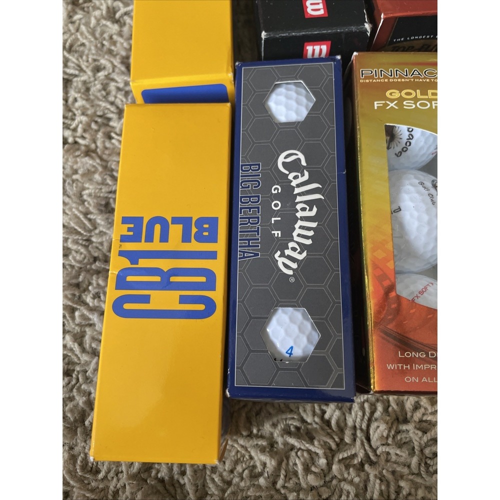 Callaway Titleist Bridgestone Golf Balls Open Box Never Used Lot of 12 Boxes - Picture 2 of 11